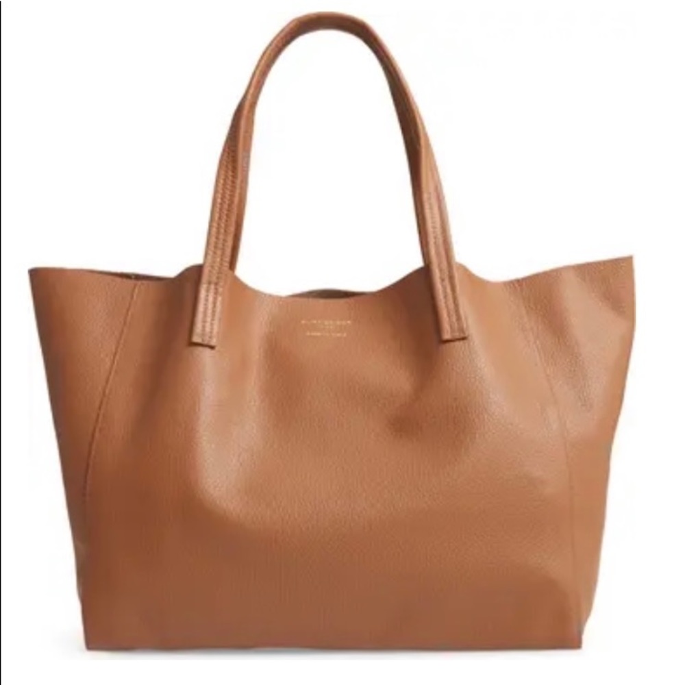 Kurt Geiger Violet Leather Tote Bag NWOT Tan